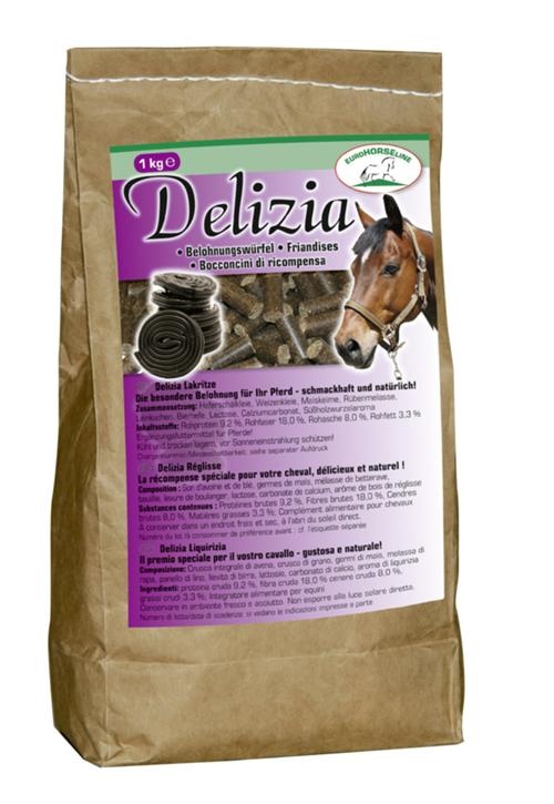 Delizia hestegodt med lakrissmak